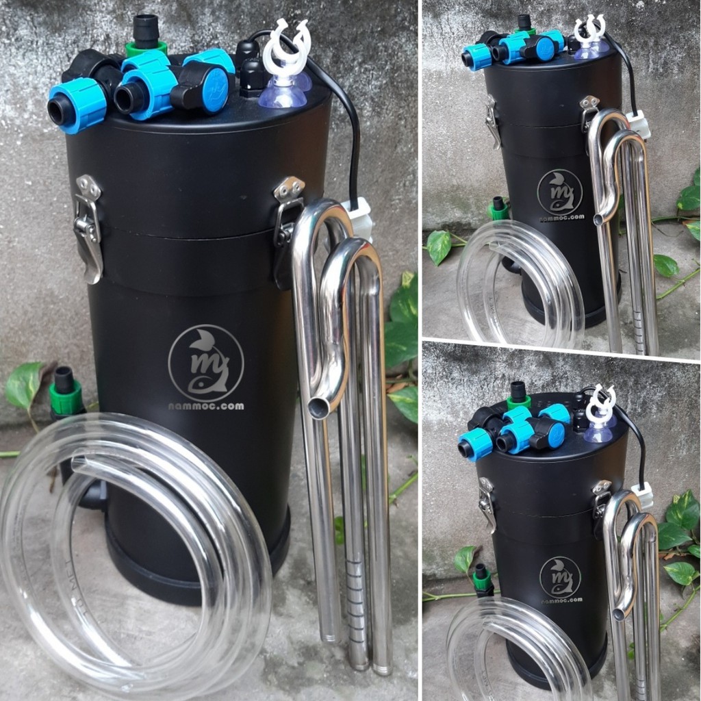 Lọc diy namoc fi168 kèm in& out inox - lọc thùng chế cực chất cho bể cá cảnh thuỷ sinh