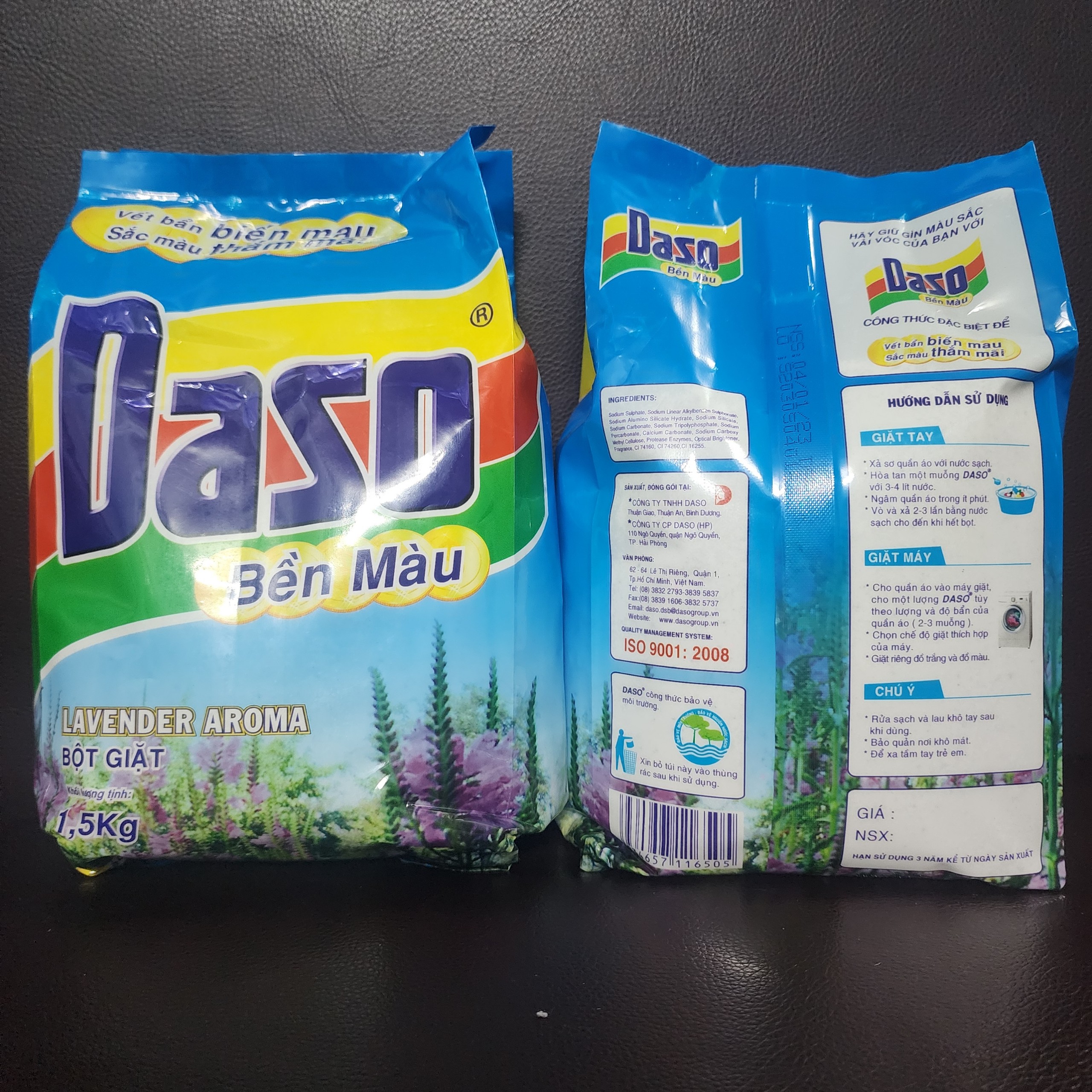 1 gói Bột giặt DASO Bền Màu 1,5 kg