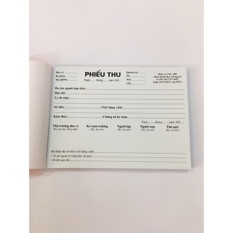 Receipt Form 2 Copies (3 Copies)
