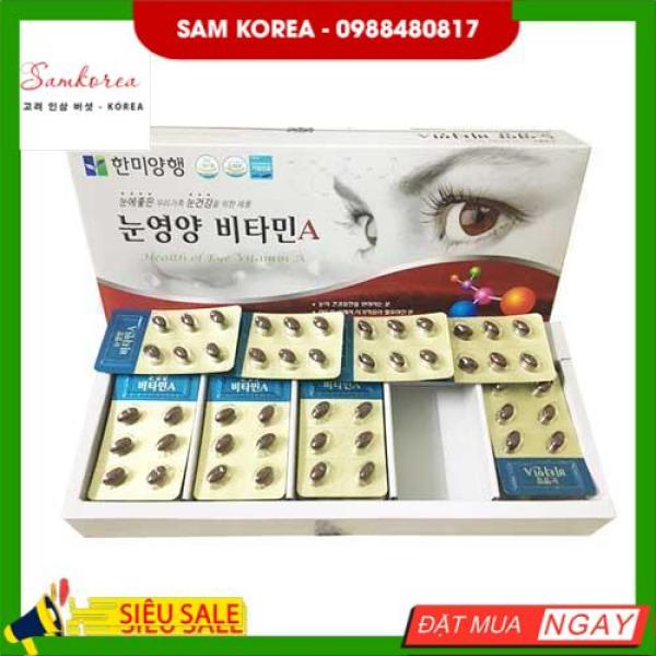Bổ mắt HEALTH OF EYE VITAMIN A Hàn Quốc 120 viên - giúp sáng măt, chống nhức mỏi măt, giảm khô mắt