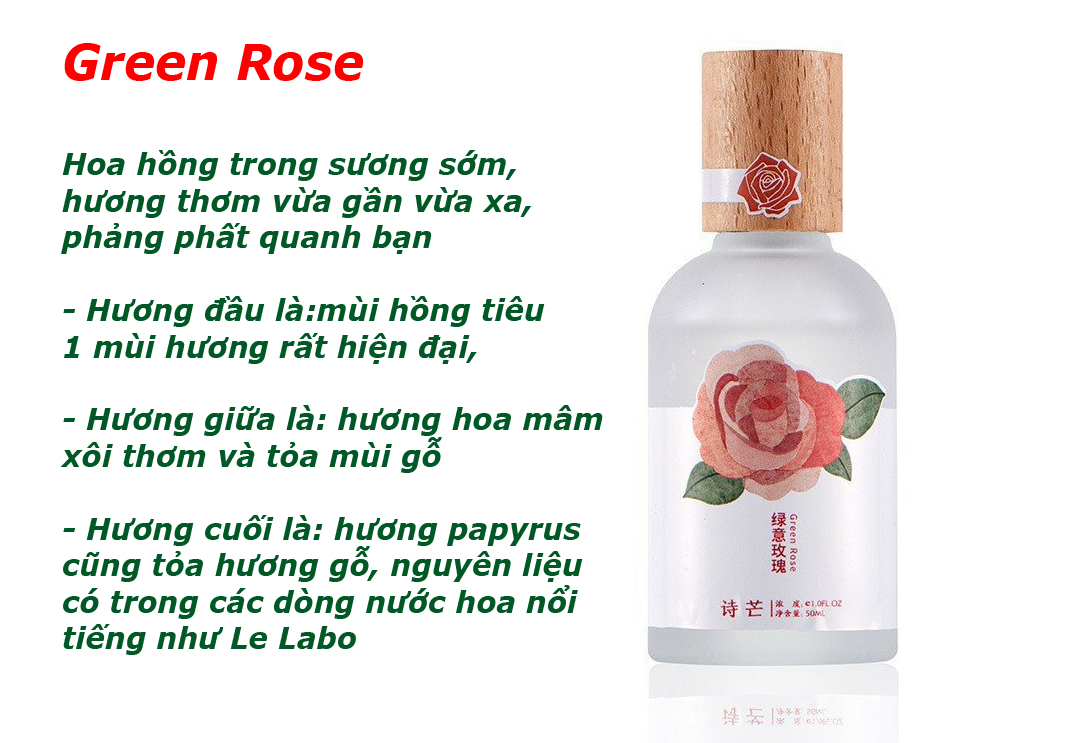 Nước Hoa Body Mist Nắp Gỗ Mẫu Mới 50ML