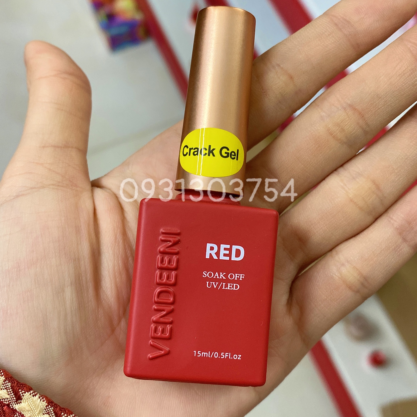 [Chính Hãng ]Sơn Gel Nứt Trắng ,Đen Vendeeni - Nail937