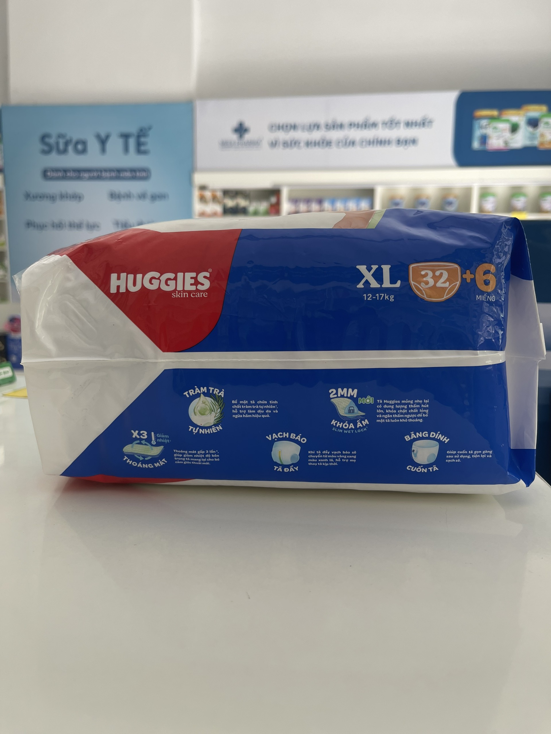 Tã quần Huggies XL 12-17kg 32+6M