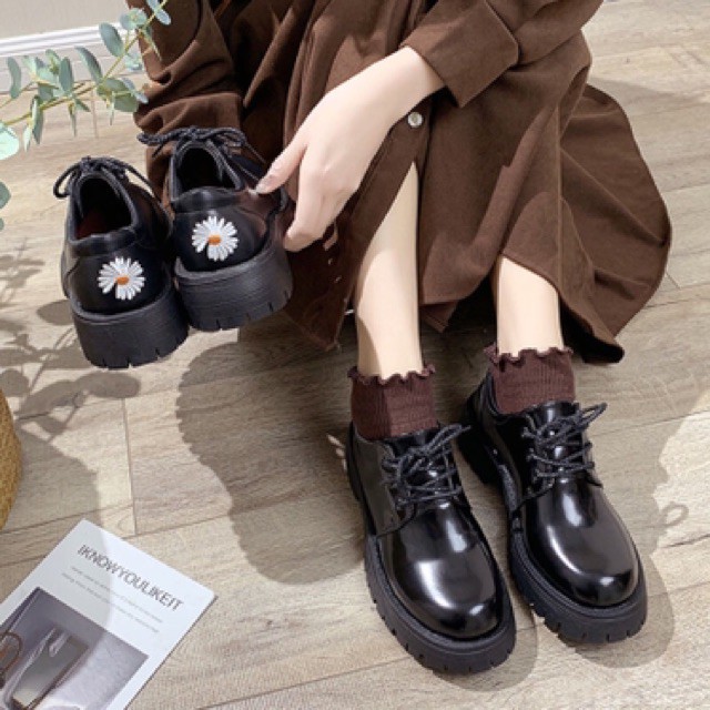 Giày HOA CÚC TRẮNG ulzzang hàn quốc ảnh thật
