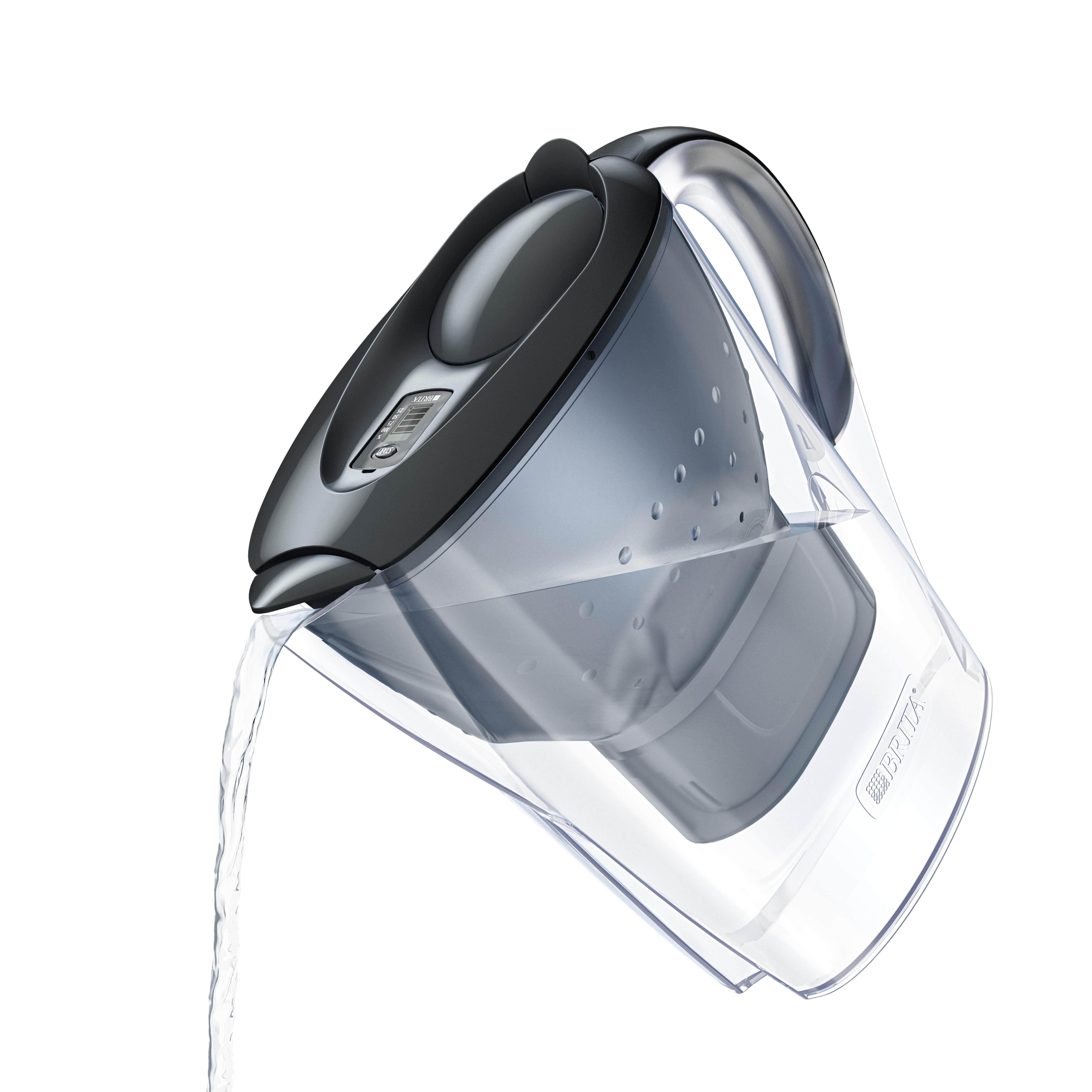 Bình lọc nước BRITA Marella Basic Graphite 2.4L (có sẵn 1 lõi lọc Maxtra)