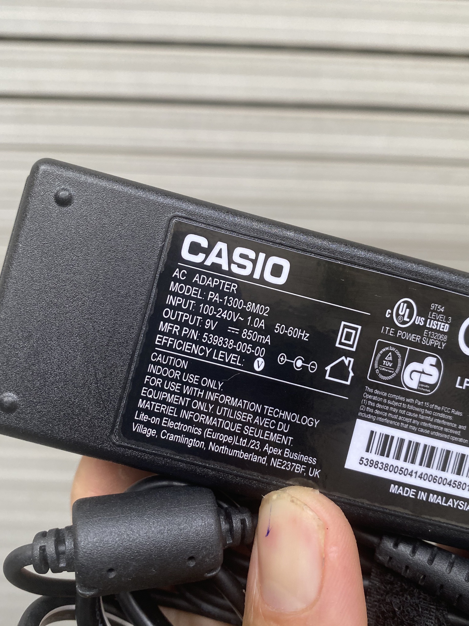 Adapter nguồn đàn Casio 9V-850mA