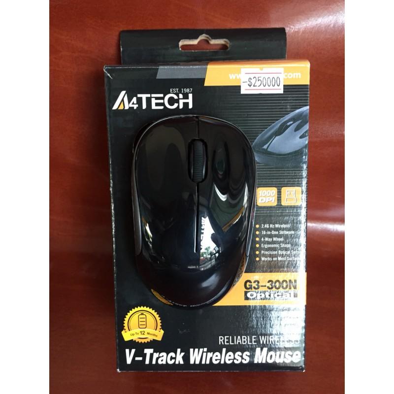Chuột máy tính không dây A4TECH A4-G3 300N (Đen)
