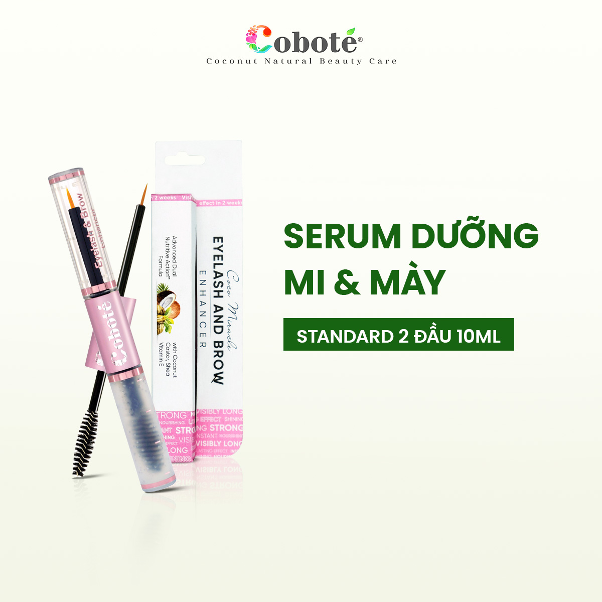 Serum dưỡng dài mi & mày Coboté 4ml & 10ml