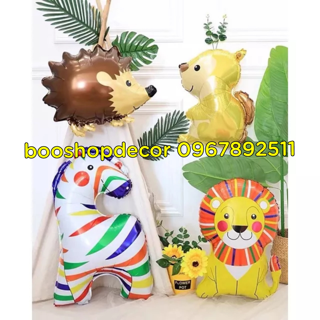 Bóng Trang Trí Hình Các Con Thú Siêu Đáng Yêu Booshopdecor