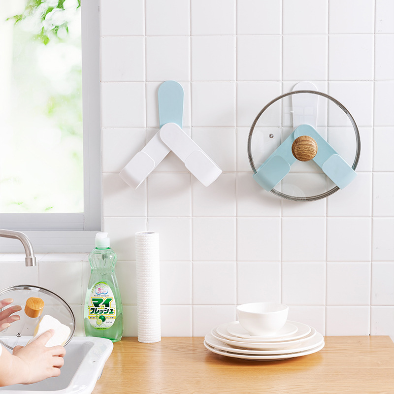 Dụng Cụ Dán Tường Treo Nắp Nồi Xoong
