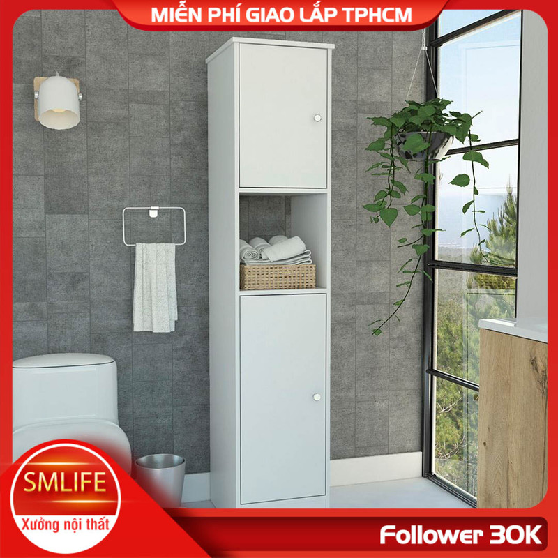 Tủ phòng tắm gỗ hiện đại SMLIFE Simona