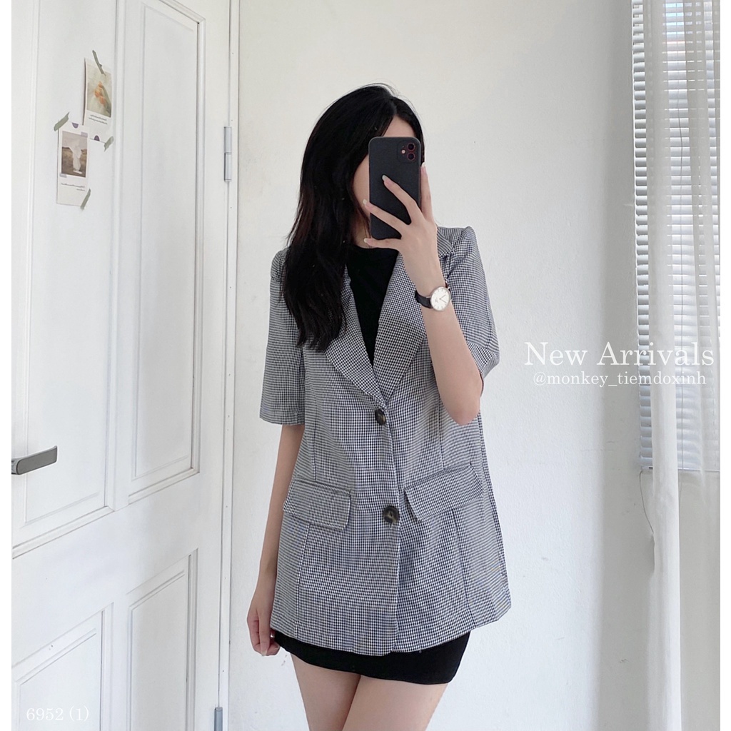 Set blazer ziczac + váy thun body