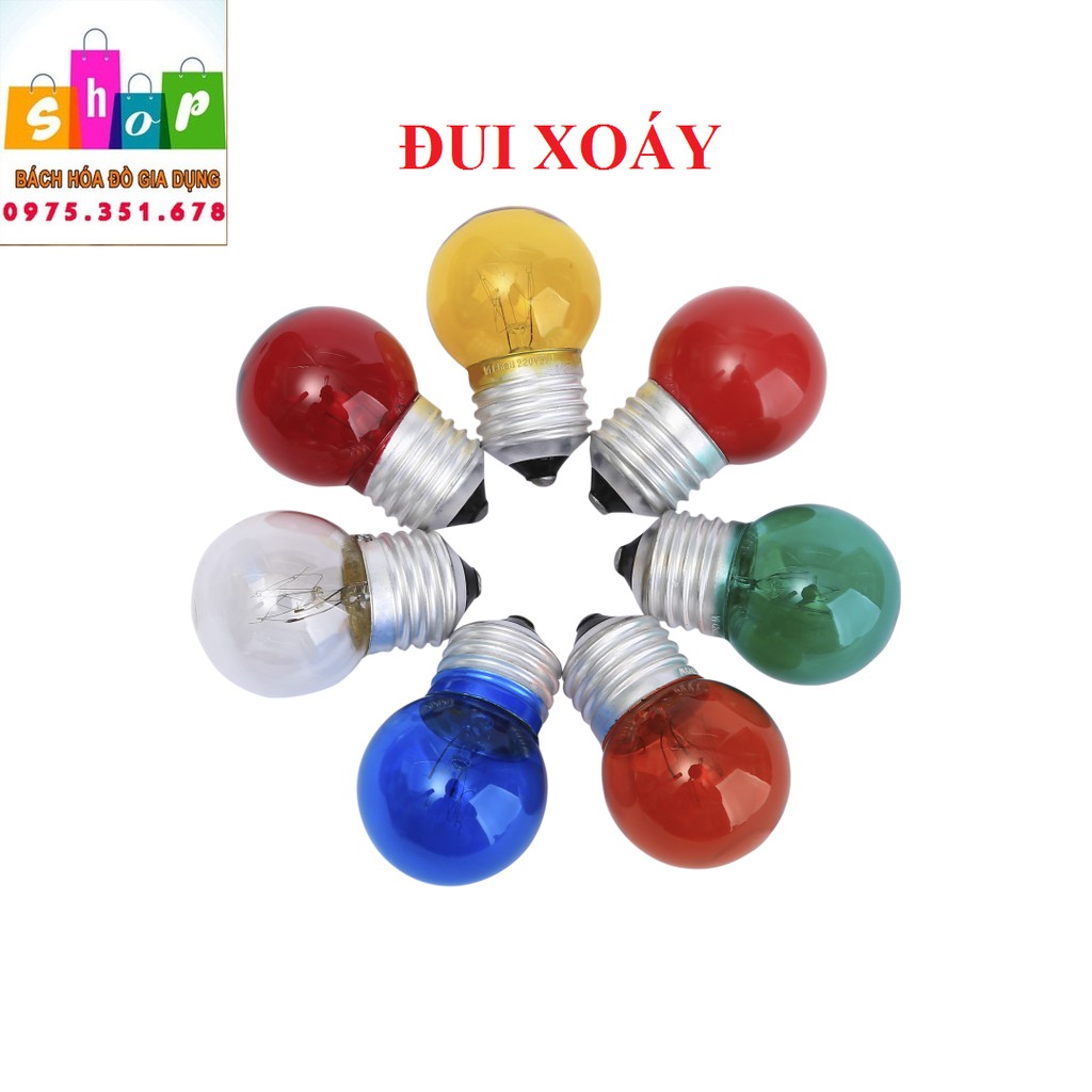 Bóng Đèn Sợi Đốt Tròn (Trái Chanh, Cà Na) Đuôi Gài & Xoáy E27-Giadung24H
