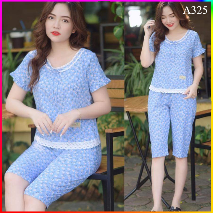 Đồ bộ mặc nhà, đồ bộ nữ mặc nhà  lụa hàn