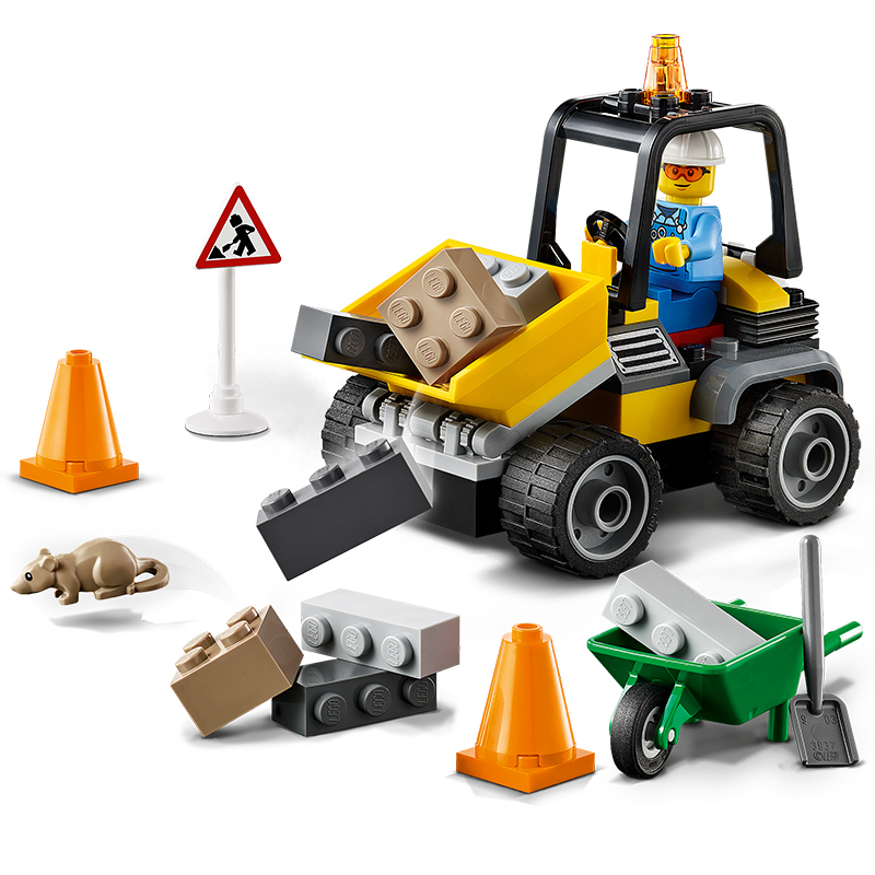 LEGO CITY Xe Xúc Lật Sửa Chữa Đường 60284