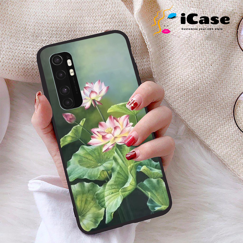 Ốp lưng Xiaomi Mi Note 10 Lite viền dẻo TPU BST Sen