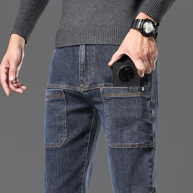 COD DSFEDTGETEER 【kho sẵn sàng COD】QSDFDDuần Jean Ôm Co Giãn Thời Trang Xuân Hè Mới Cho Nam