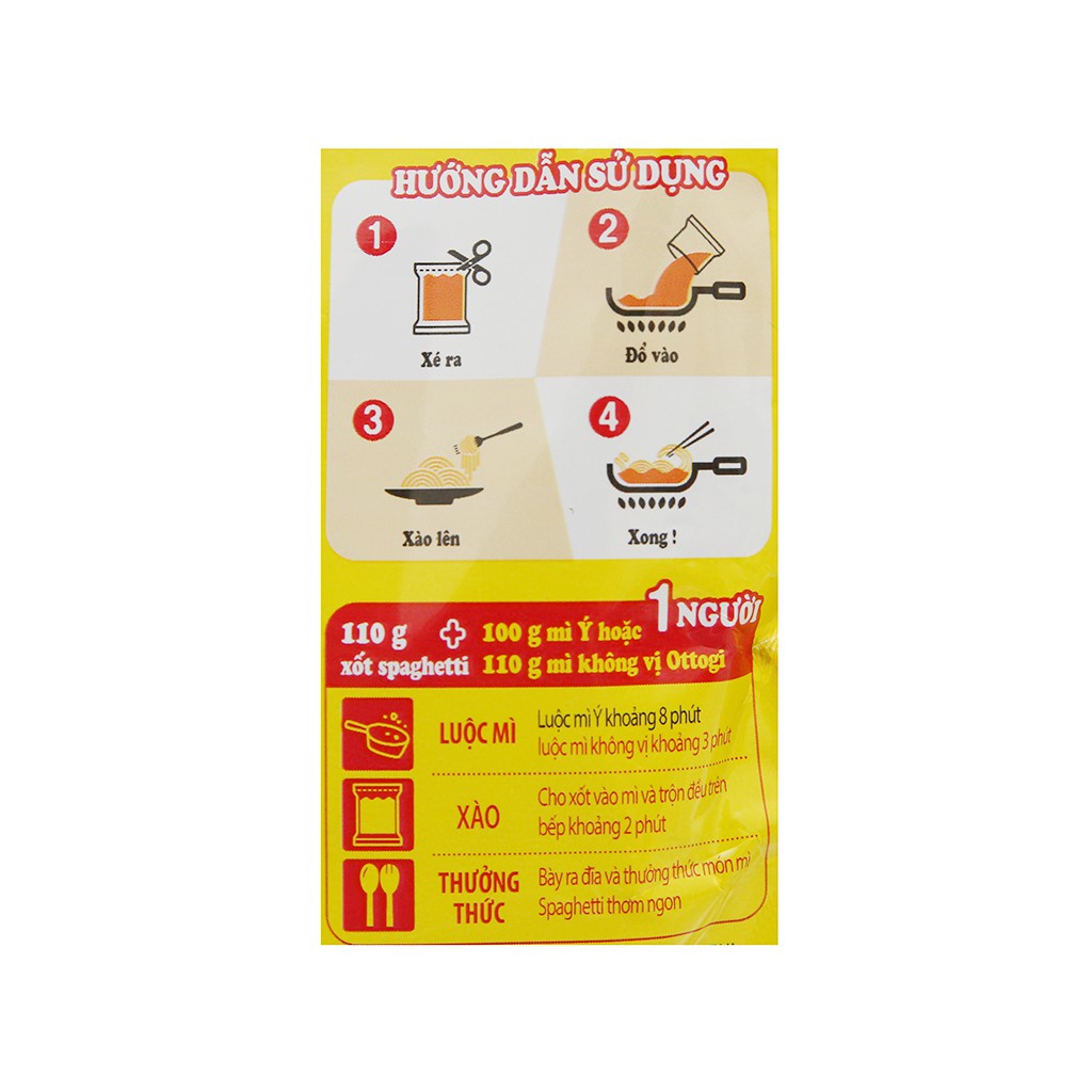Xốt mì Spaghetti vị cà chua và ớt OTOKI gói 110g