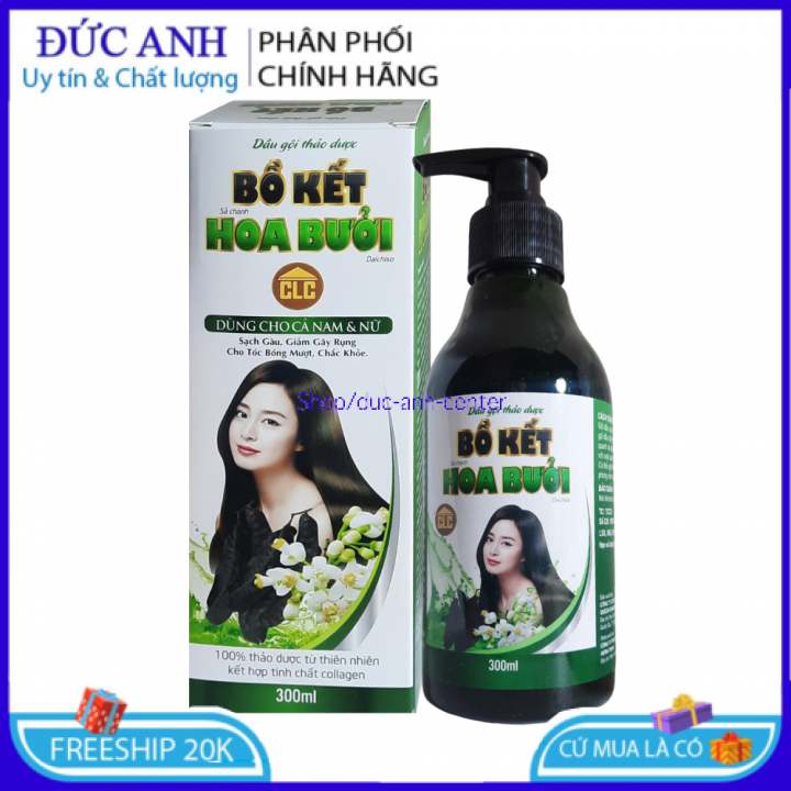 Dầu gội thảo dược bồ kết sả chanh  (Chai 300ml)