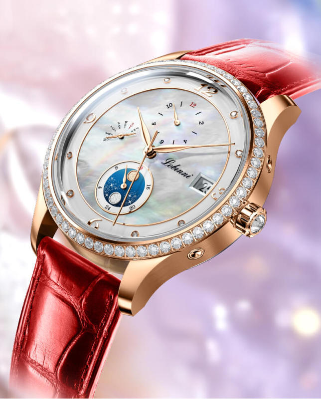 Đồng hồ nữ chính hãng LOBINNI L2063-1 Chính hãng, Fullbox, Bảo hành dài hạn, Kính sapphire chống xước, Chống nước, Mới 100%