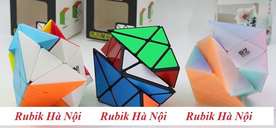 Rubik Axis Qiyi Đen/Stickerless/Jelly