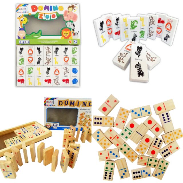 [HCM]Combo Cờ gỗ Domino Sở thú & Cờ Domino NHẤT LỤC