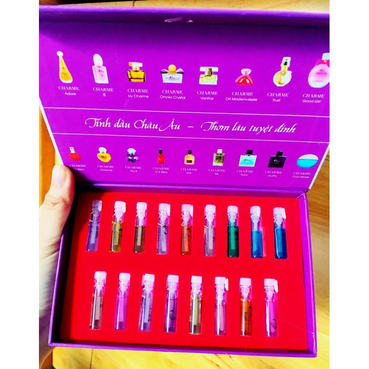 Set nước hoa test 17 mùi của đẳng cấp quà tặng cực chất