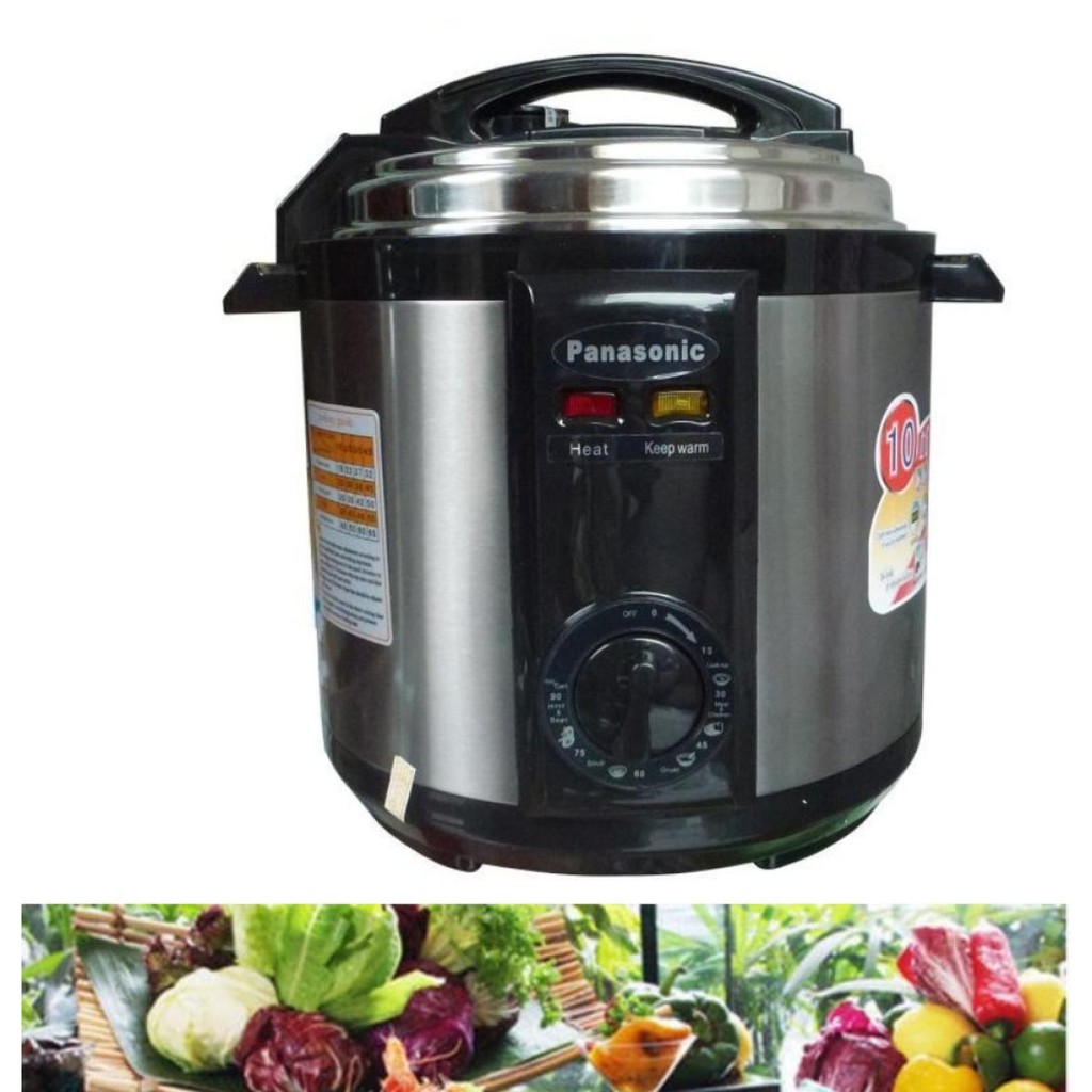 NỒI ÁP SUẤT PANASONIC 6 LÍT CHÍNH HÃNG BẢO HÀNH 12 THÁNG NỒI ÁP SUẤT ĐA NĂNG HẦM NHỪ MỌI THỨ TRONG THỜI GIAN NGẮN GIÁ RẺ DỄ SỬ DỤNG TIỆN LỢI AN TOÀN KHI SỬ DỤNG