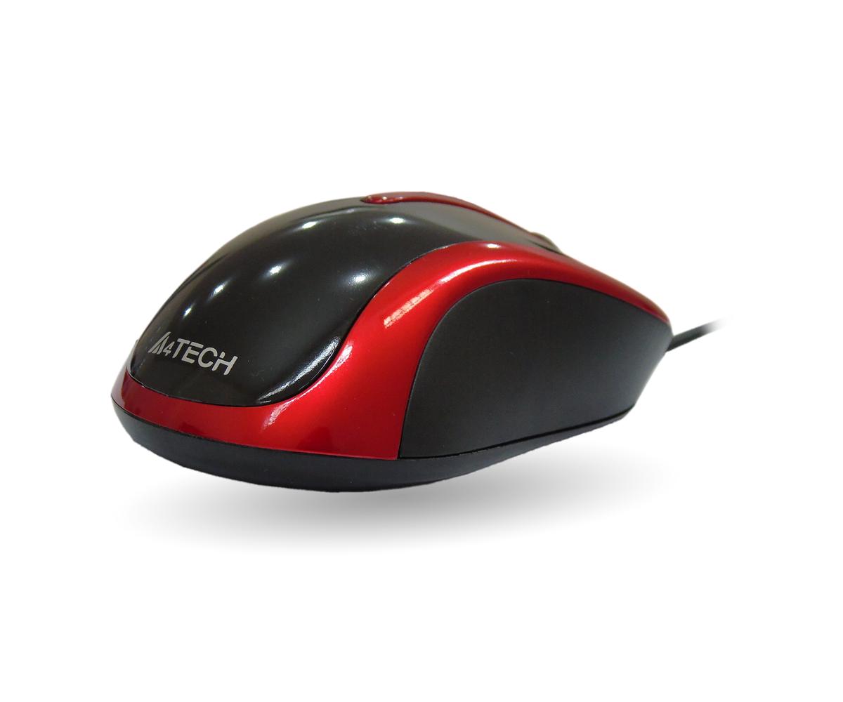 Chuột có dây A4Tech N360( ĐỎ PHỐI ĐEN)