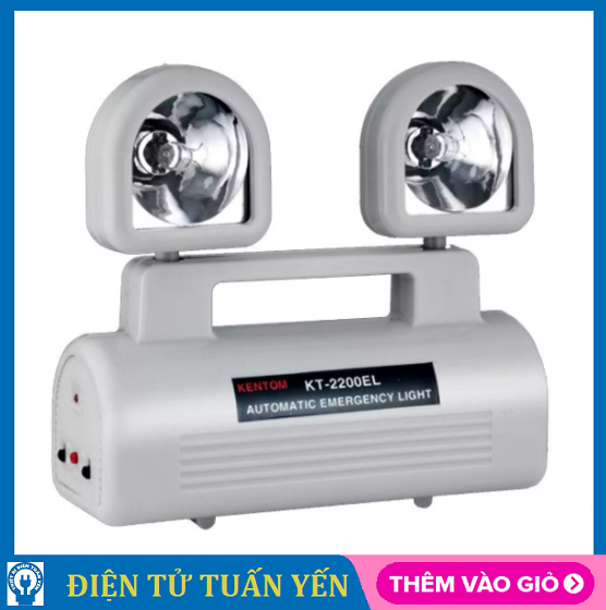 Đèn sạc Kentom KT2200 chiếu sáng khẩn cấp khi nhà mất điện - Hàng chính hãng - Bảo hành 6 tháng
