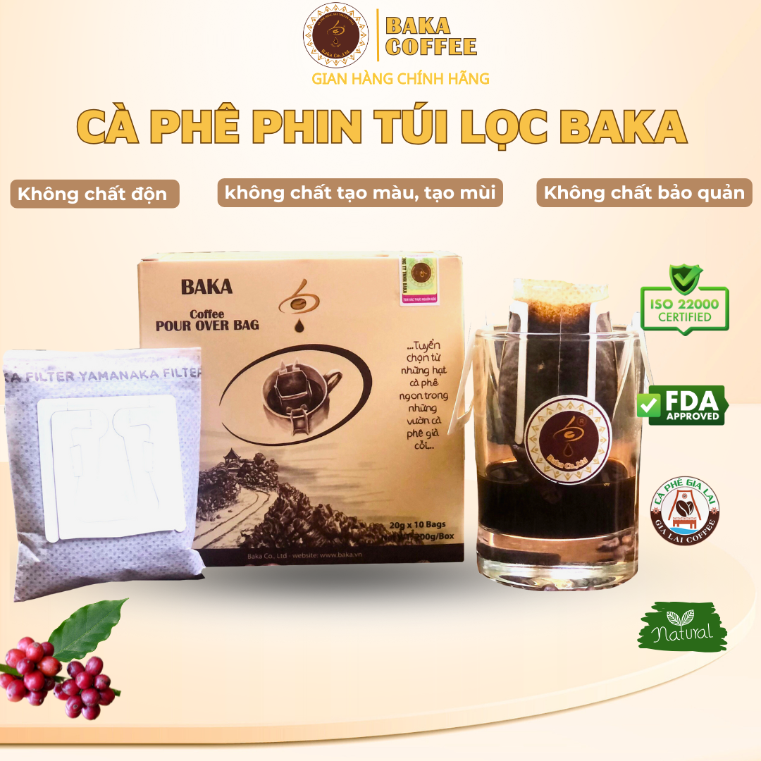 Cà Phê Phin Túi Lọc Baka (Hộp)