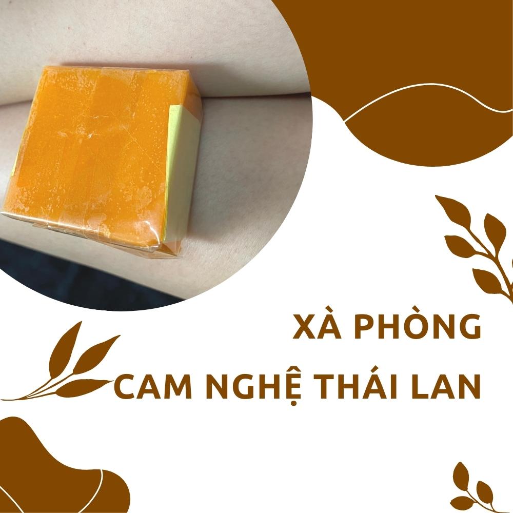 Xà phòng nghệ cam trắng da mụn thâm Thái Lan