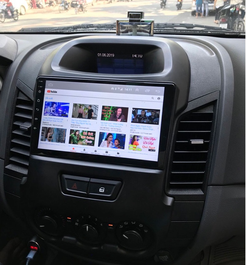 Mặt dưỡng màn hình android cho xe FORD RANGER 2011-2016