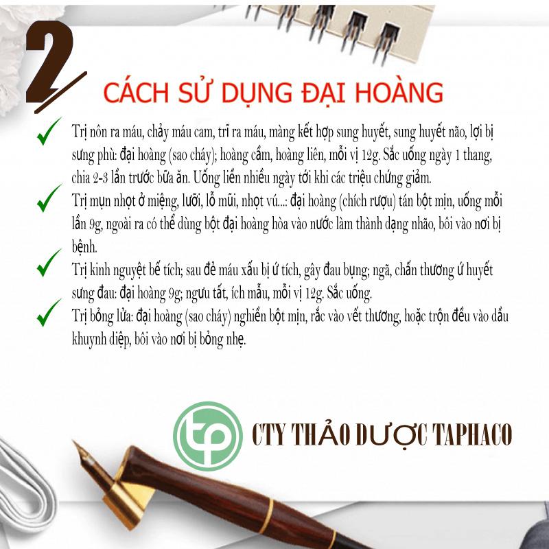 Đại hoàng khô 500g - Dược Tấn Phát