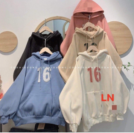 FREESHIPMAX- ÁO HOODIE SỐ 16 TO