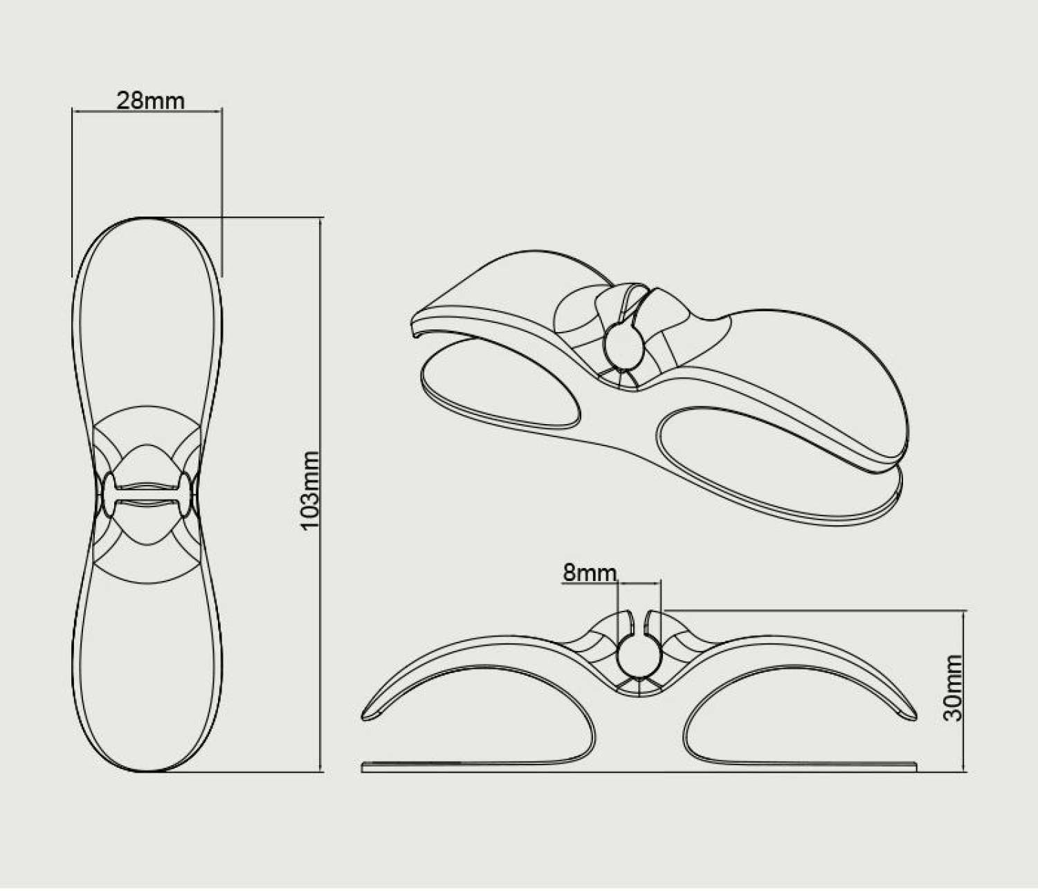 Nẹp cố định dây điện thiết bị gia dụng