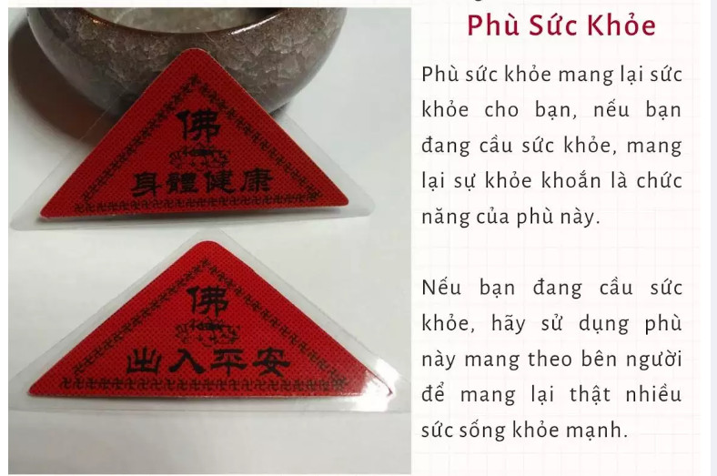 Linh phù sức khỏe tốt cầu sức khỏe tốt, khỏe mạnh - Đã chú đồ thờ cúng phong thủy Diệu Tâm