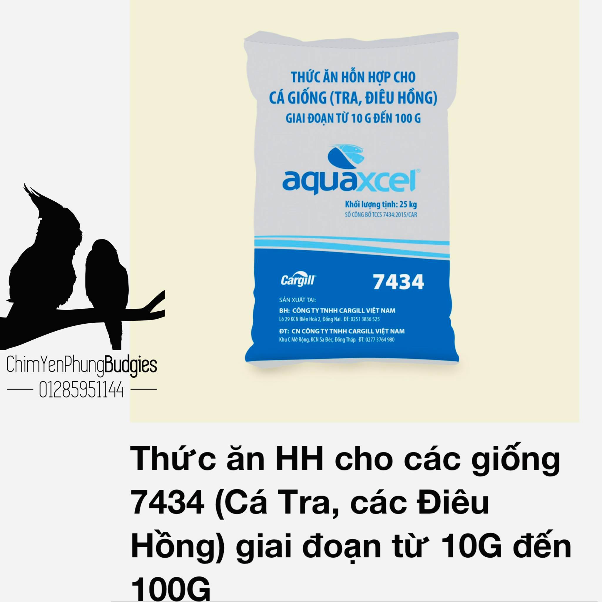 1KG CÁM CÁ CARGILL 7434 (viên 2ly) cho cá ăn hoặc dùng câu cá,tra,điêu hồng,chép,troi...