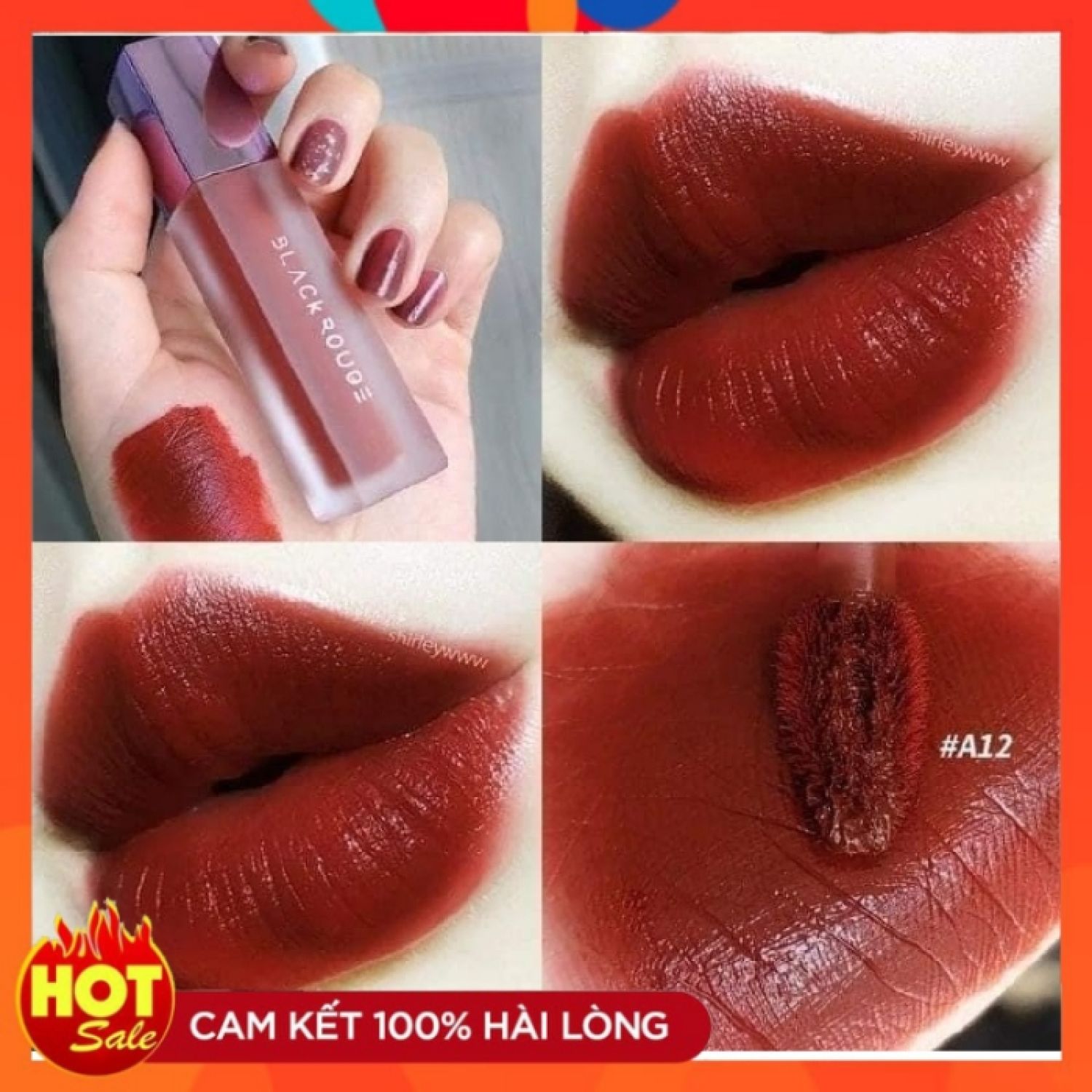 HCMSon Black Rouge A12 Đỏ Nâu Gạch  CHÍNH HÃNG