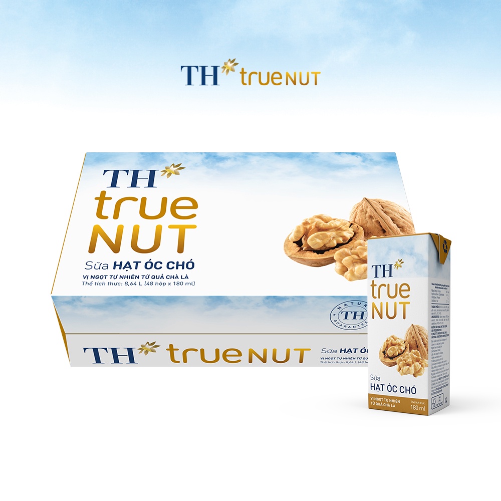 (HSD T12-2024) Thùng 48 Hộp Sữa Hạt Óc Chó TH True Nut 180ml.