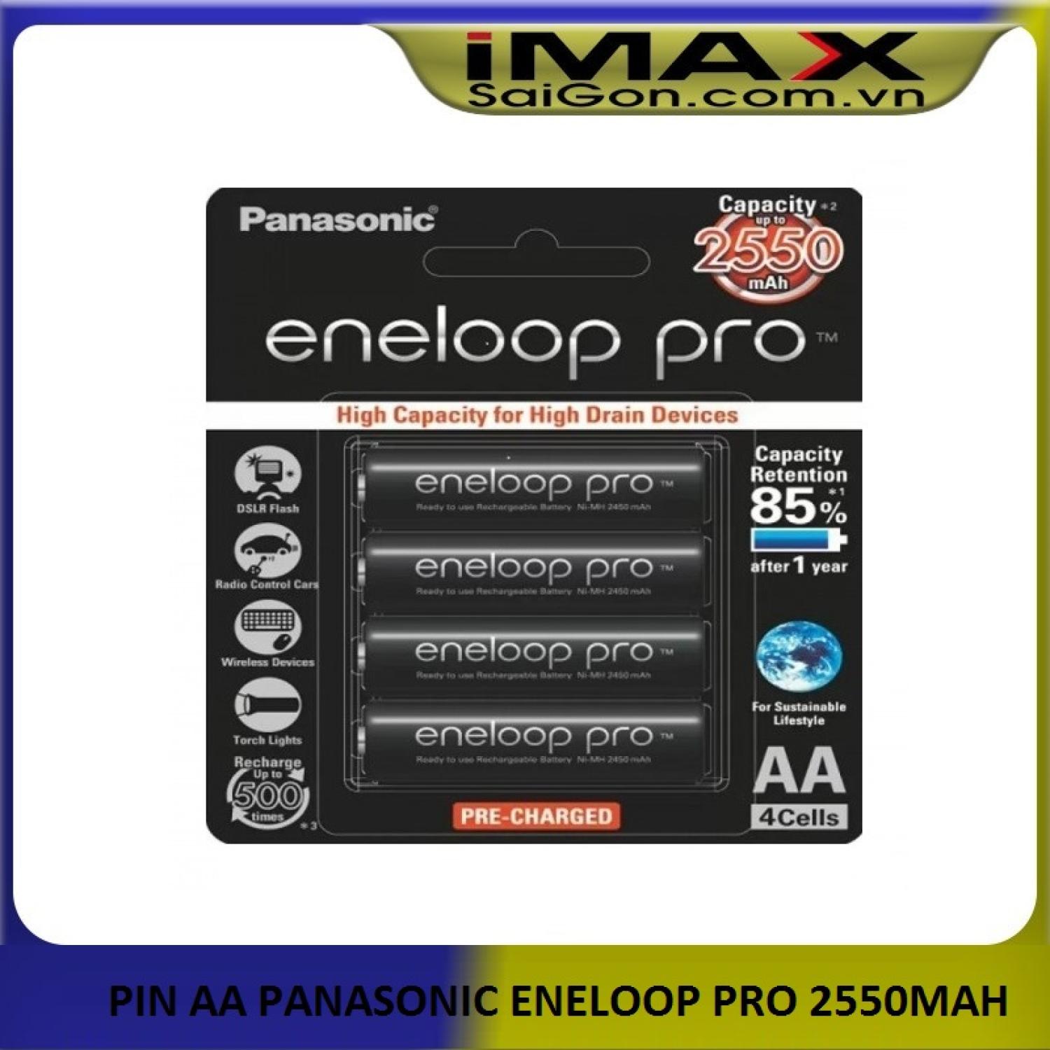 Pin aa panasonic eneloop pro 2550mah