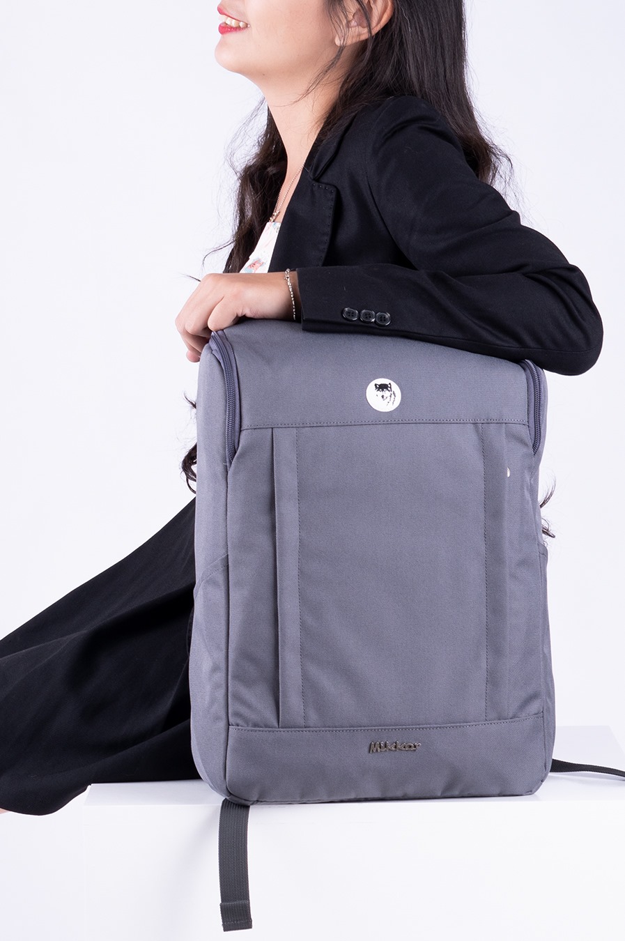 [CHÍNH HÃNG] Balo laptop 15.6 inch Mikkor The Kalino thiết kế thời trang, tiện dụng chất liệu vải chống thấm nước, nhiều ngăn rộng rãi phù hợp mang đi học đi làm hàng ngày
