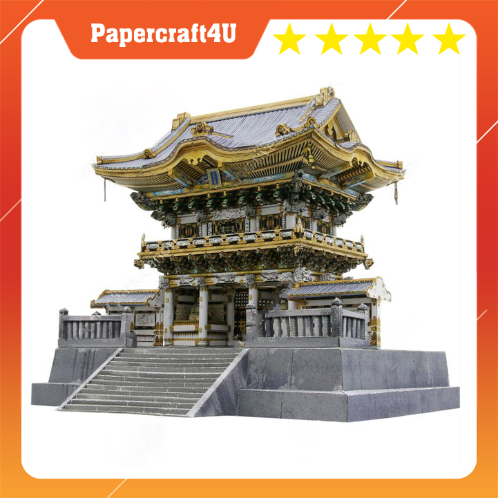 Mô hình giấy 3D kiến trúc  đền thờ Nikko Toshogu