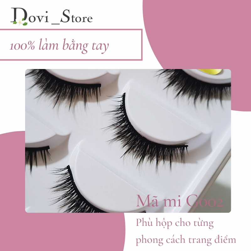 [HCM]Lông mi giả Mi Chồn Tự Nhiên  5 Cặp Nhiều Mã