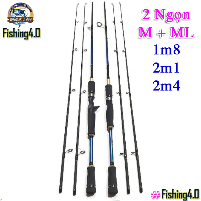 Cần Câu Lure Shimano 2 Ngọn M Và ML máy đứng máy ngang chất lượng cao