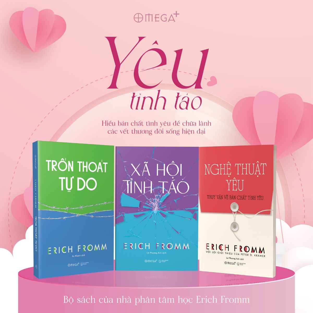 Sách - Combo Erich Fromm: Trốn thoát tự do + Xã hội tỉnh táo + Nghệ thuật yêu