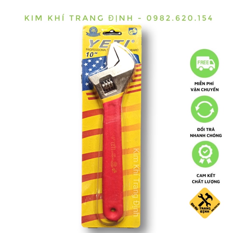 Mỏ lết Yeti 8”, 10”, 12”,15” -1 chiếc