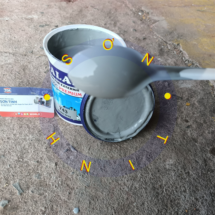 Sơn nước ngoại thất Galant màu xán 743 800ML