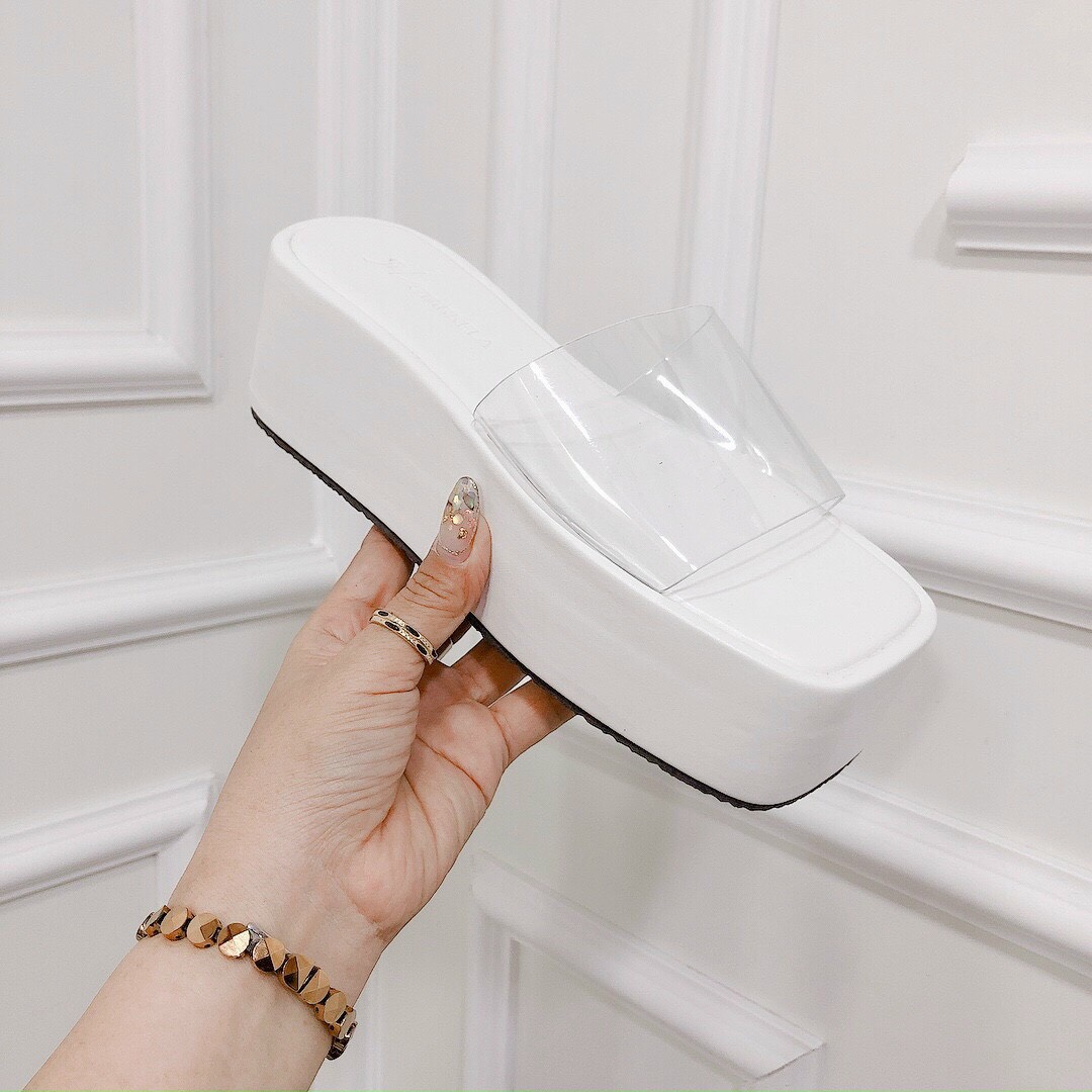 Dép đế xuồng quai ngang trong cao 7 phân Dép đế bánh mì