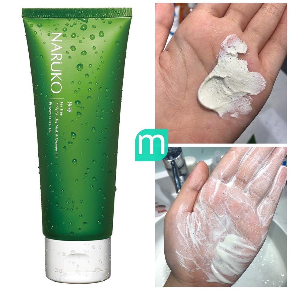 Sữa Rửa Mặt Naruko Tea Tree Purifying Clay Mask & Cleanser